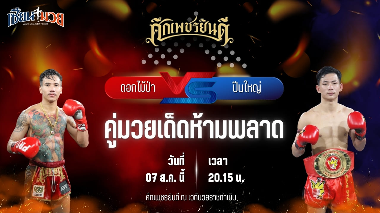วิเคราะห์มวยวันนี้ ศึกเพชรยินดี ช่วงที่ 2 เป็นการพบกันระหว่าง ดอกไม้ป่า สันติอุบล และ ปืนใหญ่ ภ.หลักบุญ