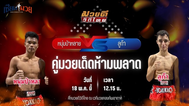 วิเคราะห์มวย ศึกมวยดีวิถีไทย หนุ่มป่าหลาย อีเกิ้ลมวยไทย พบ ลูก้า เซเว่นมวยไทย
