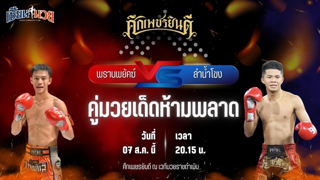 วิเคราะห์มวยวันนี้ ศึกเพชรยินดี ช่วงที่ 2 เป็นการพบกันระหว่าง พรานพยัคฆ์ พยัคฆ์ภูหลวง และ ลำน้ำโขง ว.วัฒนสุพงษ์