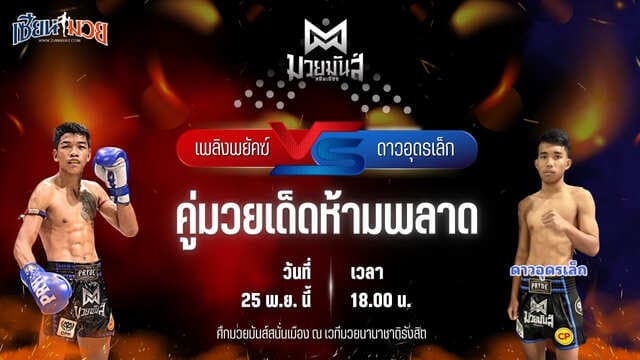 วิเคราะห์มวยวันนี้ ศึกมวยมันส์สนั่นเมือง เป็นการพบกันระหว่าง เพลิงพยัคฆ์ พยัคฆ์ภูหลวง พบ ดาวอุดรเล็ก หจก.กรุ๊ปกุ๊ปสุทธิ