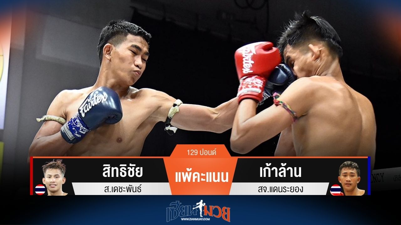 ผลมวยวันนี้ เก้าล้าน ชนะคะแนน สิทธิชัย ไปแบบขาดลอย