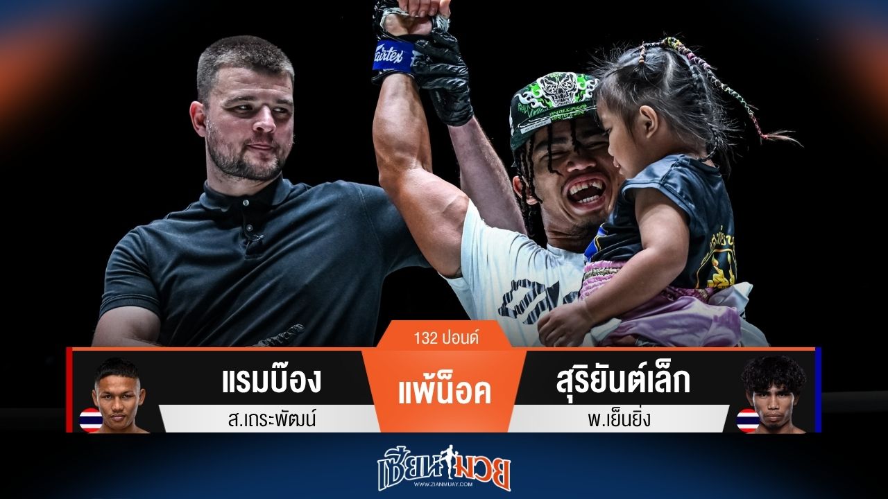 ผลมวยศึก ONE ลุมพินี 115 ประจำวันศุกร์ที่ 4 กรกฎาคม 2568