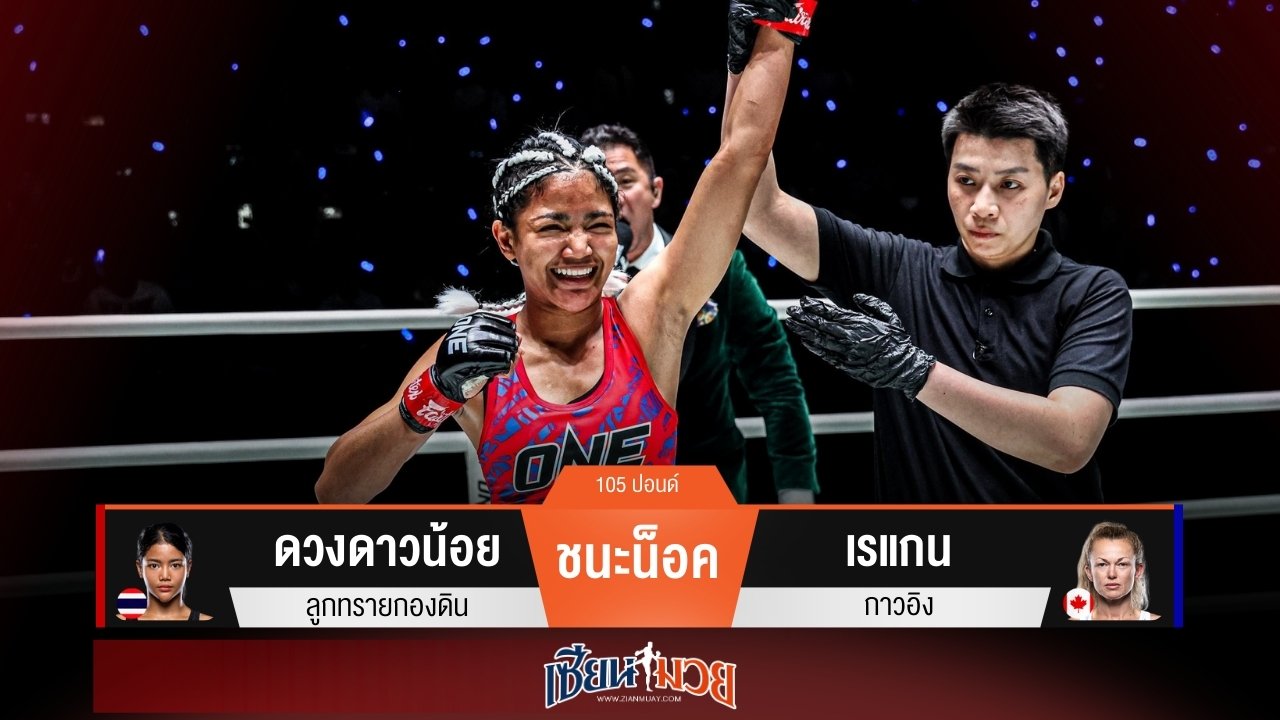 ผลมวยวันนี้ “ดวงดาวน้อย” หมัดขวาคม! กดน็อค “เรแกน” ยก 2