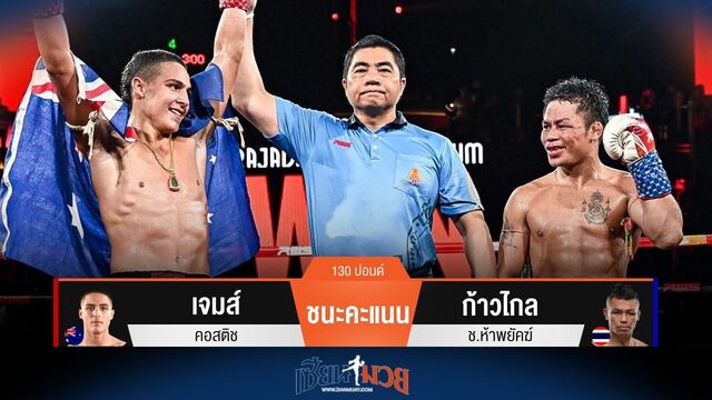 ผลมวยวันนี้ เจมส์ ชนะคะแนน ก้าวไกล ไปอย่างสุดมันส์