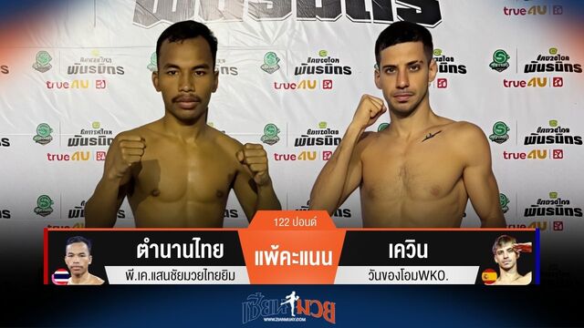 ผลมวยวันนี้ เควิน ชนะคะแนน ตำนานไทย ไปแบบเอกฉันท์