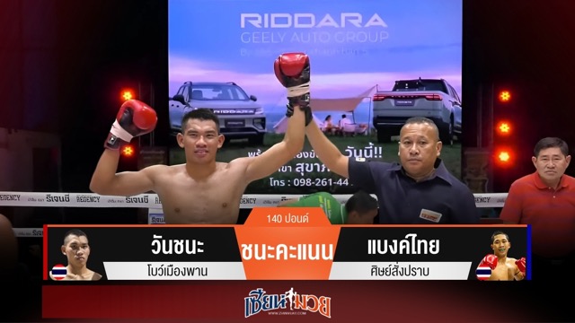 ผลมวยวันนี้ วันชนะ อาศัยวงใน! เบียดชนะคะแนน แบงค์ไทย ไปแบบสุดมันส์!
