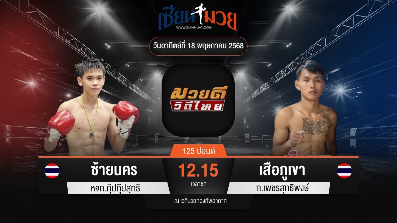 ไฮไลท์มวยศึกมวยดีวิถีไทย ระหว่าง ซ้ายนคร หจก.กุ๊ปกุ๊ปสุทธิ พบ เสือภูเขา ก.เพชรสุทธิพงษ์