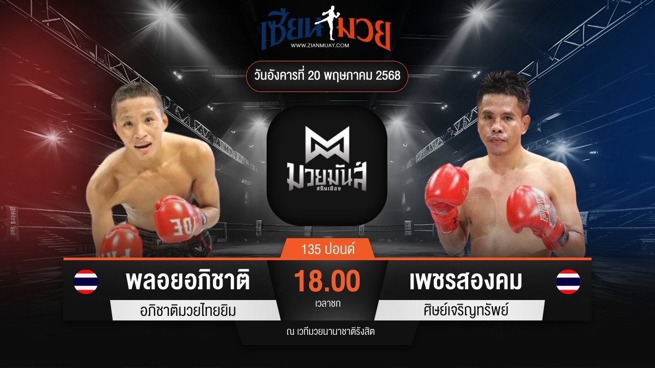 ไฮไลท์มวยศึกมวยมันส์สนั่นเมือง ระหว่าง พลอยอภิชาติ อภิชาติมวยไทยยิม พบ เพชรสองคม ศิษย์เจริญทรัพย์