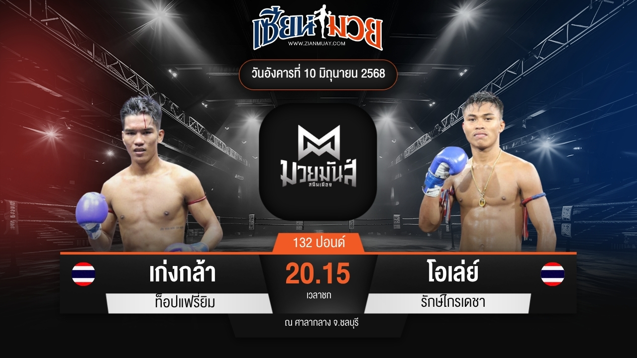 ไฮไลท์มวยศึกมวยมันส์สนั่นเมือง ระหว่าง เก่งกล้า ท็อปแฟรี่ยิม พบ โอเล่ย์ รักษ์ไกรเดชา