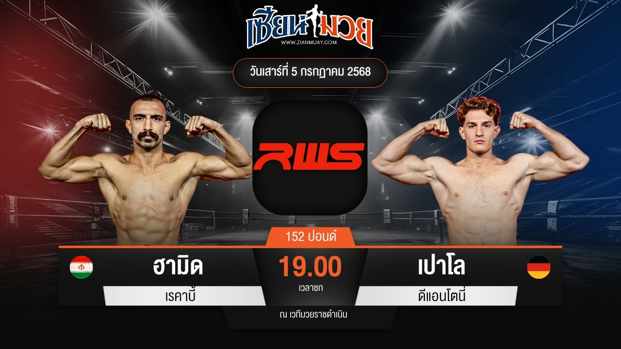 ไฮไลท์มวยศึก RWS ระหว่าง ฮามิด เรคาบี้ พบ เปาโล ดีแอนโตนี่