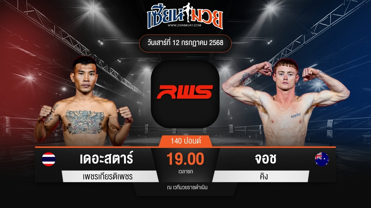 ไฮไลท์มวยศึก RWS ระหว่าง เดอะสตาร์ เพชรเกียรติเพชร พบ จอช คิง
