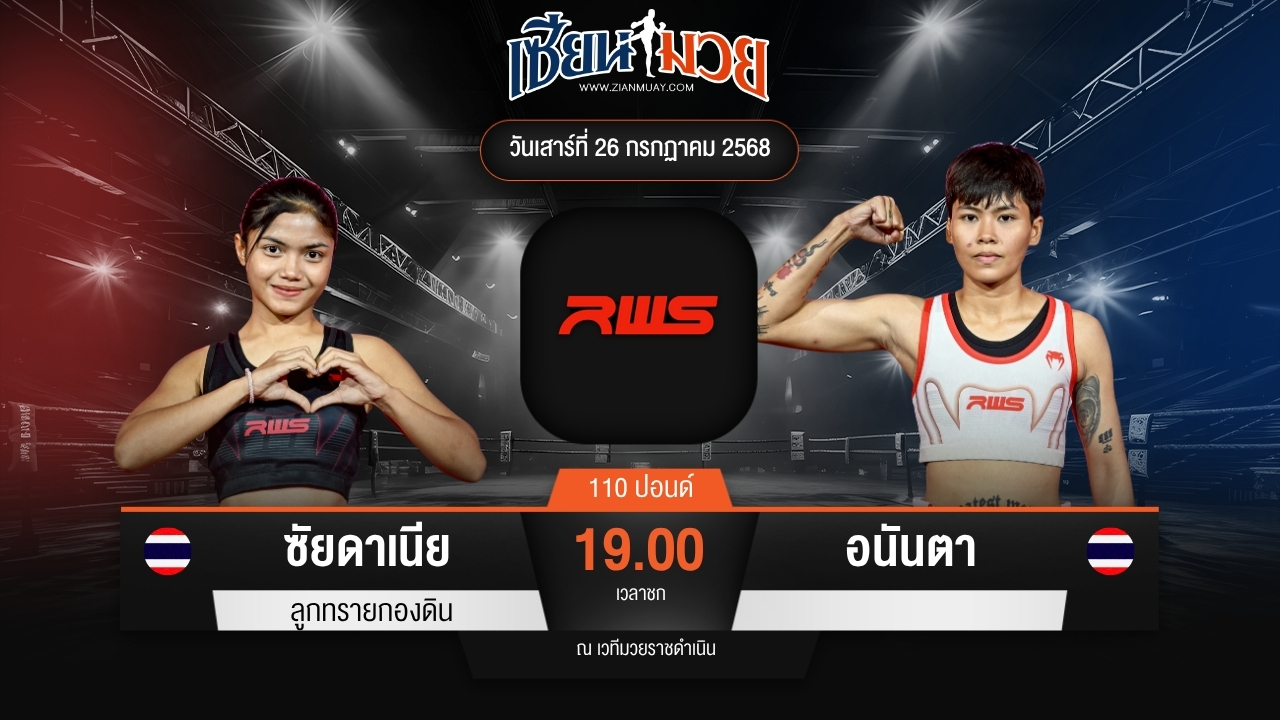 ไฮไลท์มวยศึก RWS ระหว่าง ซัยดาเนีย ลูกทรายกองดิน พบ อนันตา