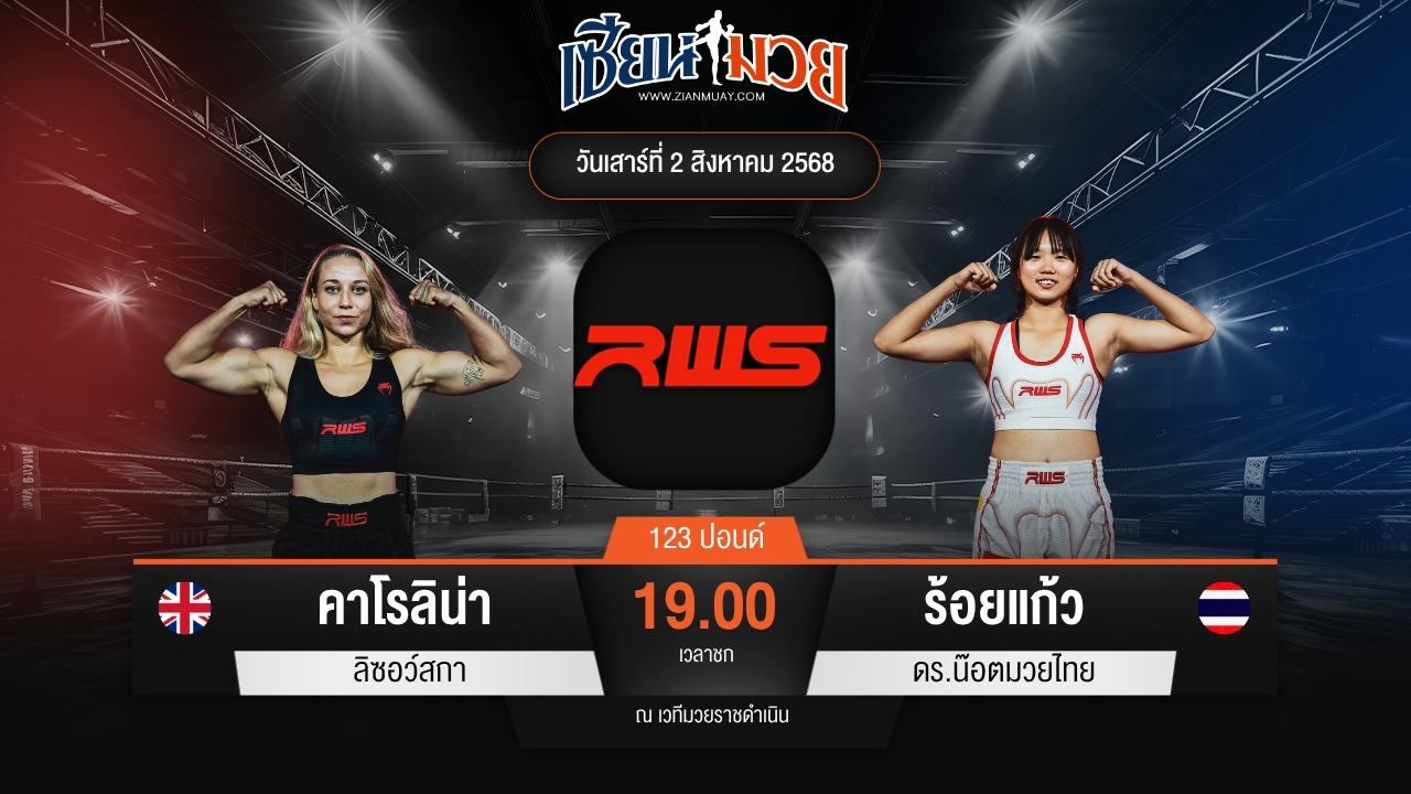 ไฮไลท์มวยศึก RWS ระหว่าง คาโรลิน่า ลิซอว์สกา พบ ร้อยแก้ว ดร.น๊อตมวยไทย
