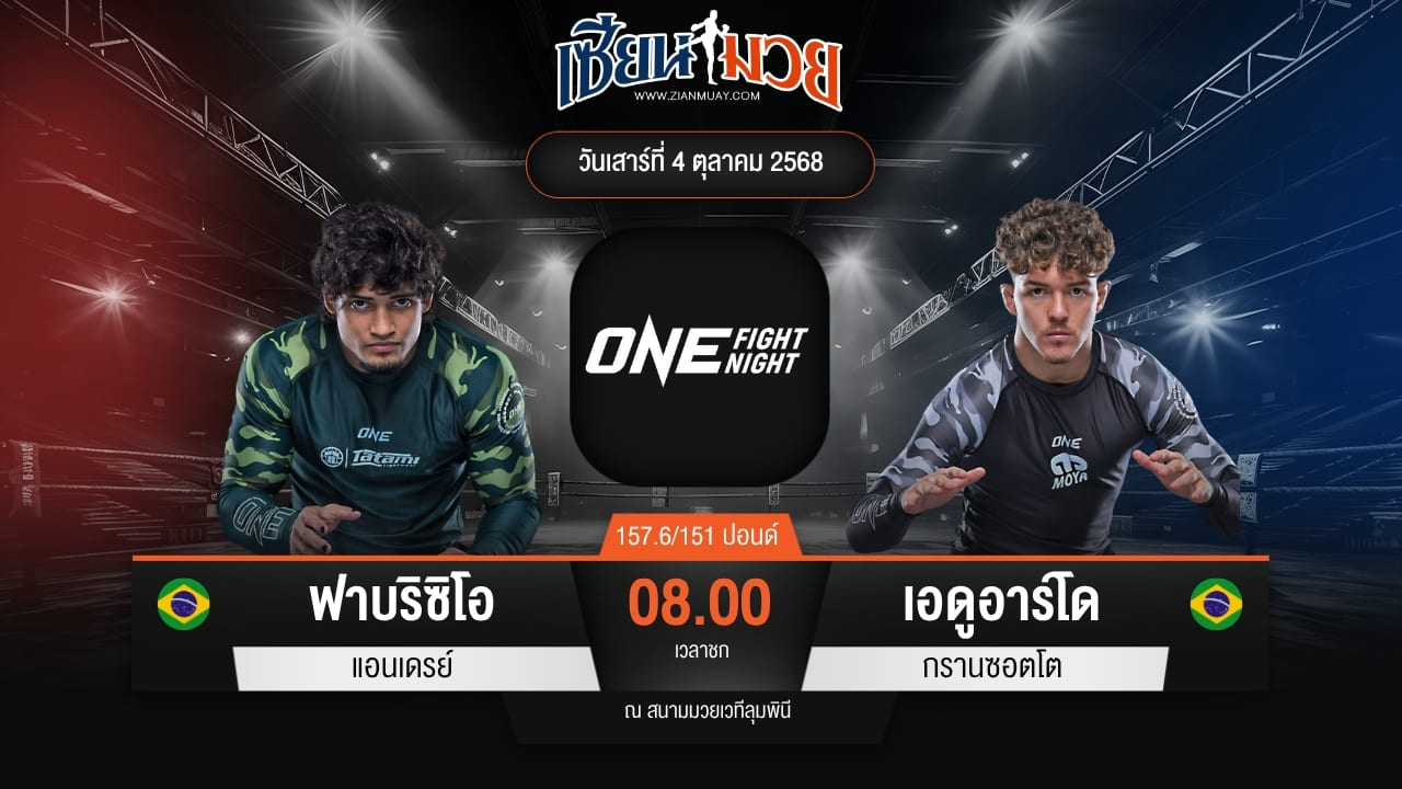 ไฮไลท์มวยศึก ONE Fight Night 36 ระหว่าง ฟาบริซิโอ แอนเดรย์ พบ เอดูอาร์โด กรานซอตโต