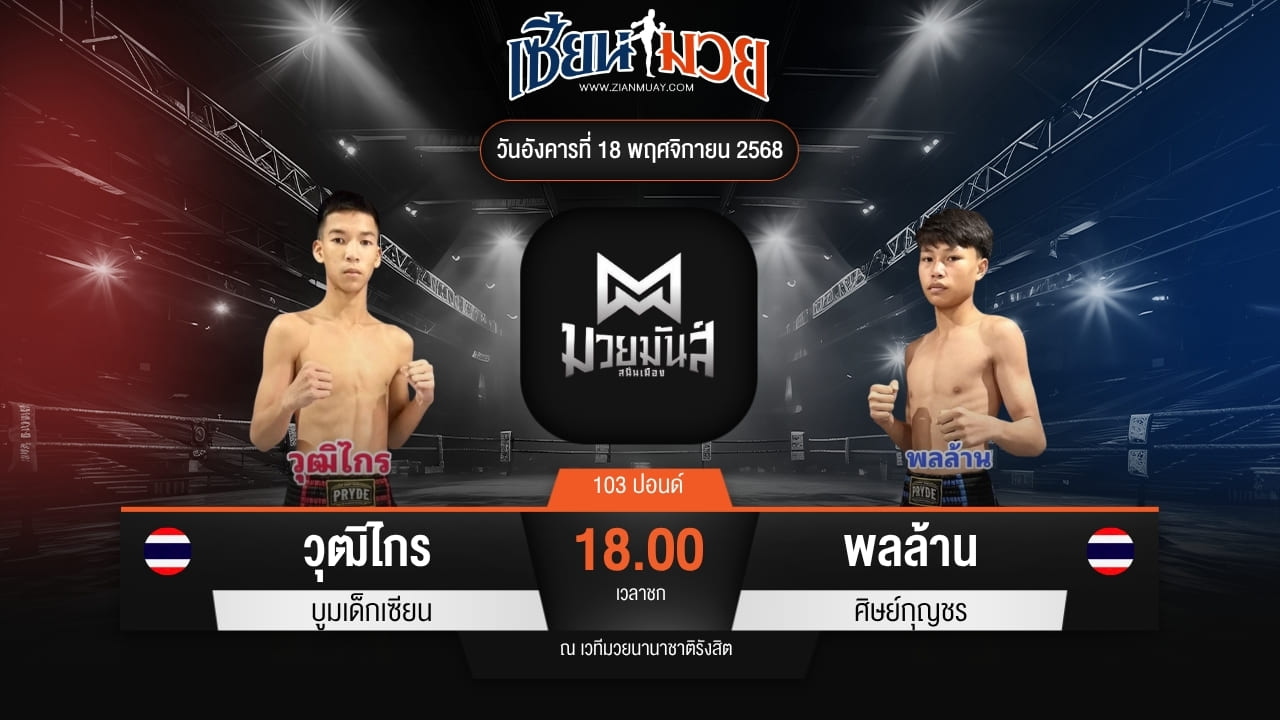 ไฮไลท์มวยศึกมวยมันส์สนั่นเมือง ระหว่าง วุฒิไกร บูมเด็กเซียน พบ พลล้าน ศิษย์กุญชร