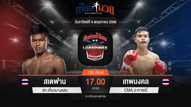 ไฮไลท์มวยศึกท่อน้ำไทย เกียรติเพชร TKO ระหว่าง สเตฟาน สท.เหี่ยวบางแสน พบ เทพมงคล CMA.อะคาเดมี่