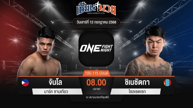 ไฮไลท์มวยศึก ONE Fight Night 33 ระหว่าง จันโล มาร์ค ซานเกียว พบ ชิเนชัตกา โซลเซตเซก
