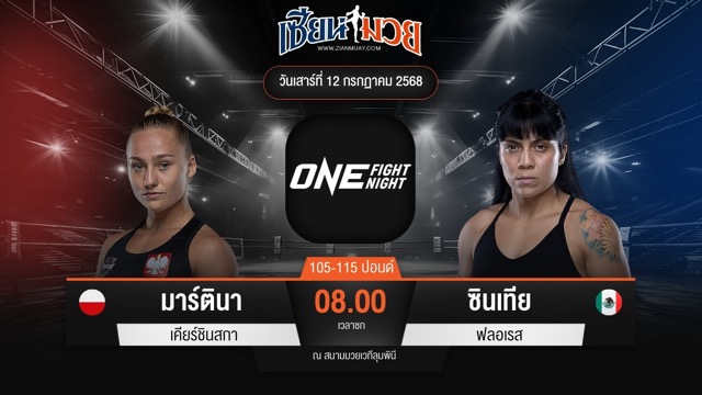 ไฮไลท์มวยศึก ONE Fight Night 33 ระหว่าง มาร์ตินา เคียร์ชินสกา พบ ซินเทีย ฟลอเรส