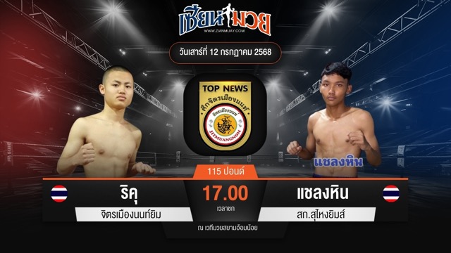 ไฮไลท์มวยศึกจิตรเมืองนนท์ ระหว่าง ริคุ จิตรเมืองนนท์ยิม พบ แชลงหิน สก.สุไหงยิมส์