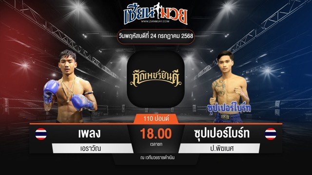 ไฮไลท์มวยศึกเพชรยินดี ระหว่าง เพลง เอราวัณ พบ ซุปเปอร์ไบร์ท ป.พิฆเนศ
