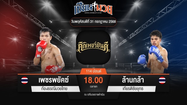 ไฮไลท์มวยศึกเพชรยินดี ระหว่าง เพชรพยัคฆ์ ก้องธรณีมวยไทย พบ ล้านกล้า เกียรติชัยยุทธ