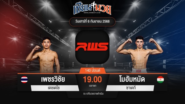 ไฮไลท์มวยศึก RAJADAMNERN WORLD SERIES ระหว่าง เพชรวิชัย เดชเดโช พบ โมฮัมหมัด ซาเดกี