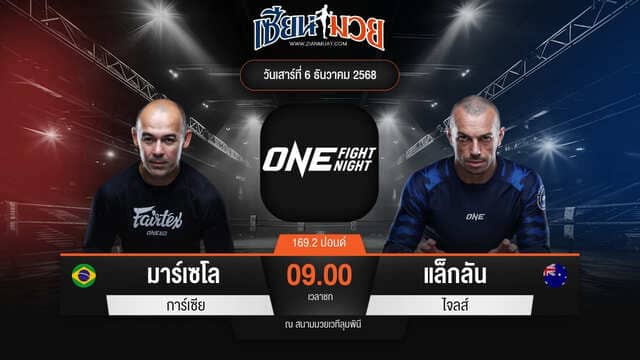 ไฮไลท์มวยศึก ONE Fight Night 38 ระหว่าง มาร์เซโล การ์เซีย พบ แล็กลัน ไจลส์