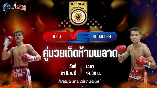 วิเคราะห์มวย ศึกจิตรเมืองนนท์ เดือน จิตรเมืองนนท์ พบ ศักดิ์ชัยน้อย เอ็ม.ยุ.เด็น
