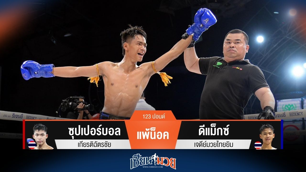 ผลมวยวันนี้ ดีแม็กซ์ ปิดเกมน็อค ซุปเปอร์บอล ยก 1