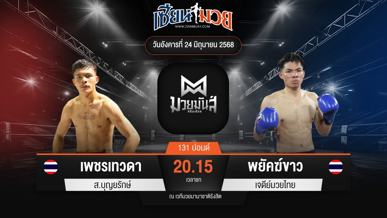 ไฮไลท์มวยศึกมวยมันส์สนั่นเมือง ระหว่าง เพชรเทวดา ส.บุญยรักษ์ พบ พยัคฆ์ขาว เจดีย์มวยไทย