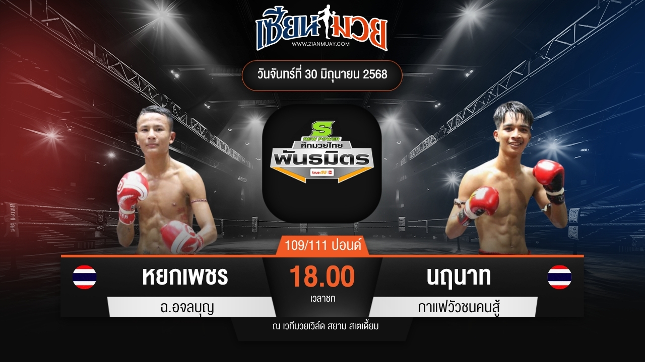 ไฮไลท์มวยศึกมวยไทยพันธมิตร ระหว่าง หยกเพชร ฉ.อจลบุญ พบ นฤนาท กาแฟวัวชนคนสู้