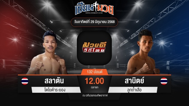ไฮไลท์มวยศึกมวยดีวิถีไทย ระหว่าง สลาตัน โตโยต้าระยอง พบ สานิตย์ ลูกถ้ำเสือ
